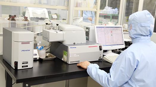 Laser particle size distribution measurement